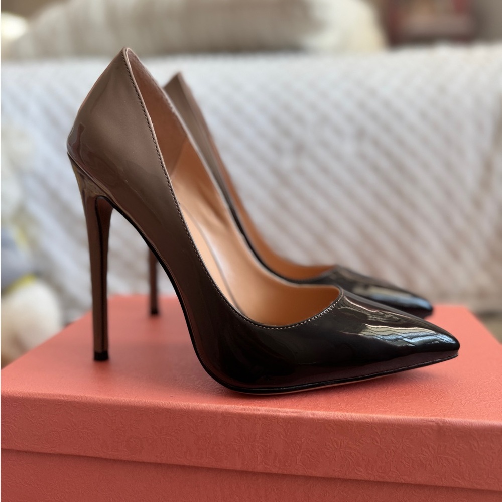 Elegant Black Patent Leather Heels